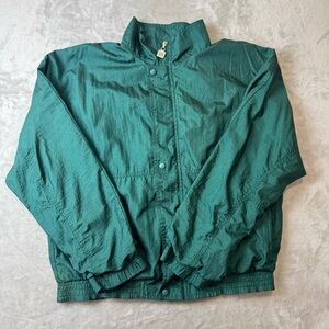 Vintage Wilson Windbreaker Jacket Men’s M Green Nylon Lightweight Sri Lanka 90s